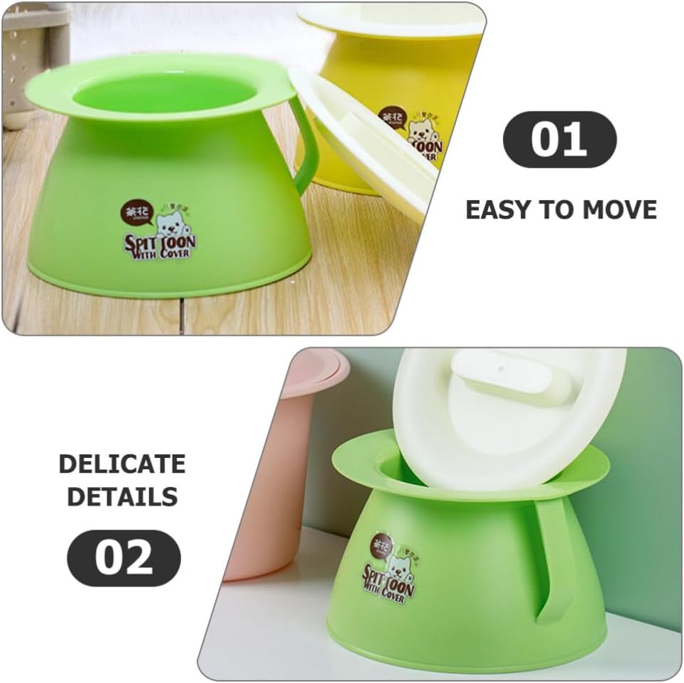 Olla portátil con cámara de inodoro, botella de orina, ollas de orina, cubo de orina, orinal de cabecera con tapas para oficina en casa, mujeres