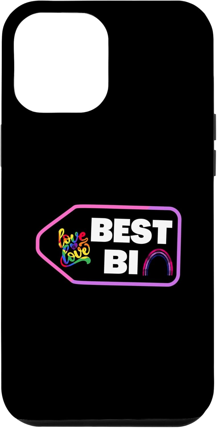 iPhone 13 Pro Max Love Best Bi LGBTQ Gay Pride Rainbow Design Case