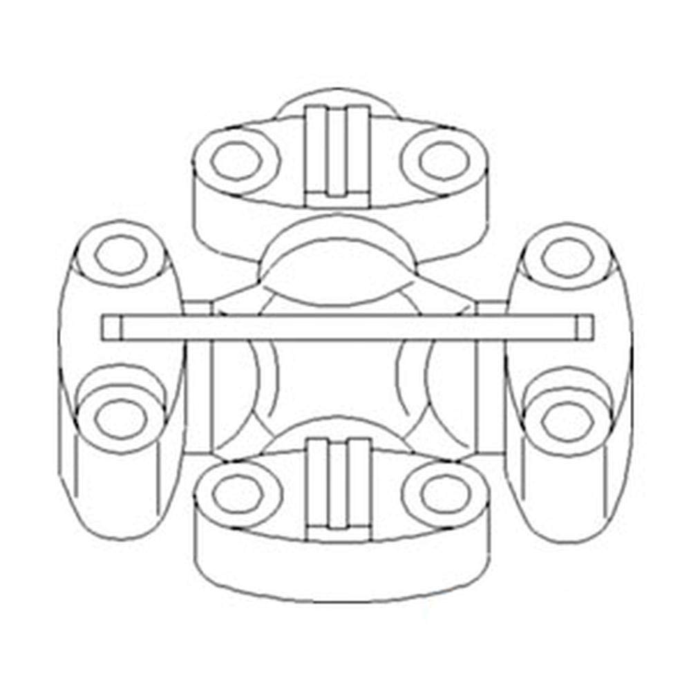 RE52347 Conjunto de rodamiento y cruz para John Deere para JD 7200 7210 7400 7410 7510