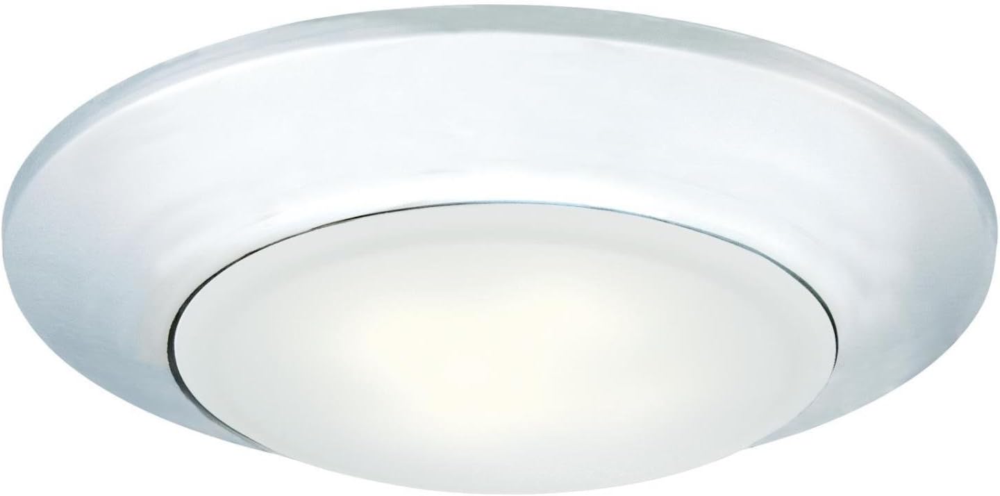 Westinghouse Lighting 6322200 LED pequeño para interiores y exteriores, regulable, montaje en superficie, ubicación húmeda, acabado cromado con