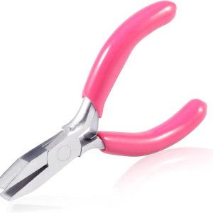 SPEEDWOX Mini alicates de punta plana, alicates de pico de pato de 3 pulgadas, alicates pequeños para manualidades, alicates rosados, alicates de SPEEDWOX Mini alicates de punta plana, alicates de pico de pato de 3 pulgadas, alicates pequeños para manualidades, alicates rosados, alicates de