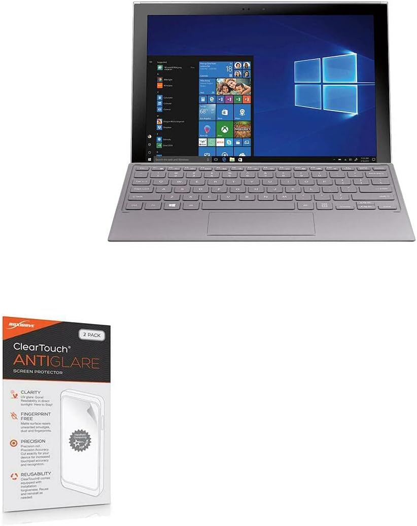 BoxWave Protector de pantalla compatible con Samsung Galaxy Book2  ClearTouch Anti-reflejo (paquete de 2), antihuellas, mate para Samsung Galaxy