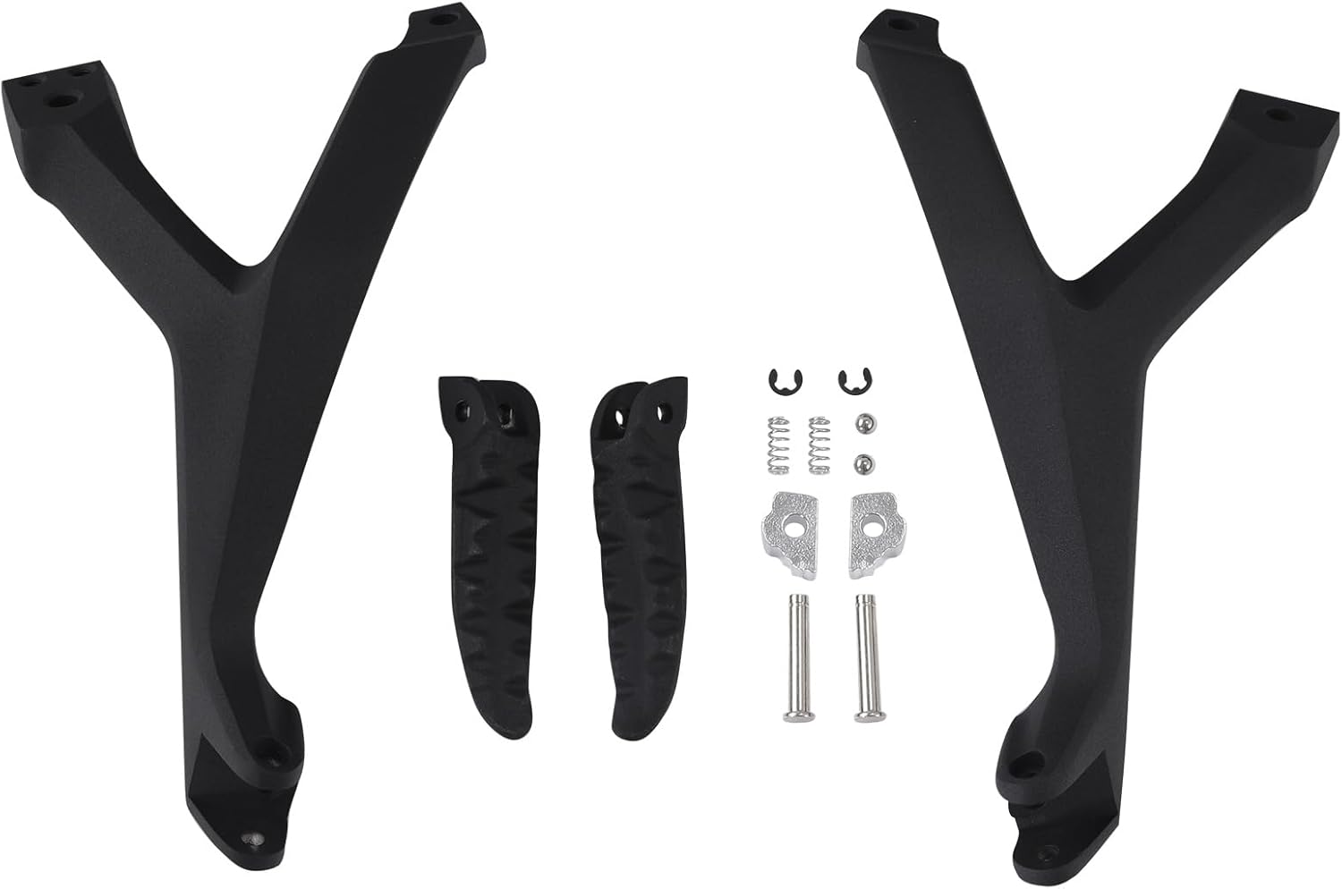 TCT-MOTORPARTS Pasajero negro pie clavijas reposapiés soporte apto para Ducati 899 959 1199 1299 Panigale