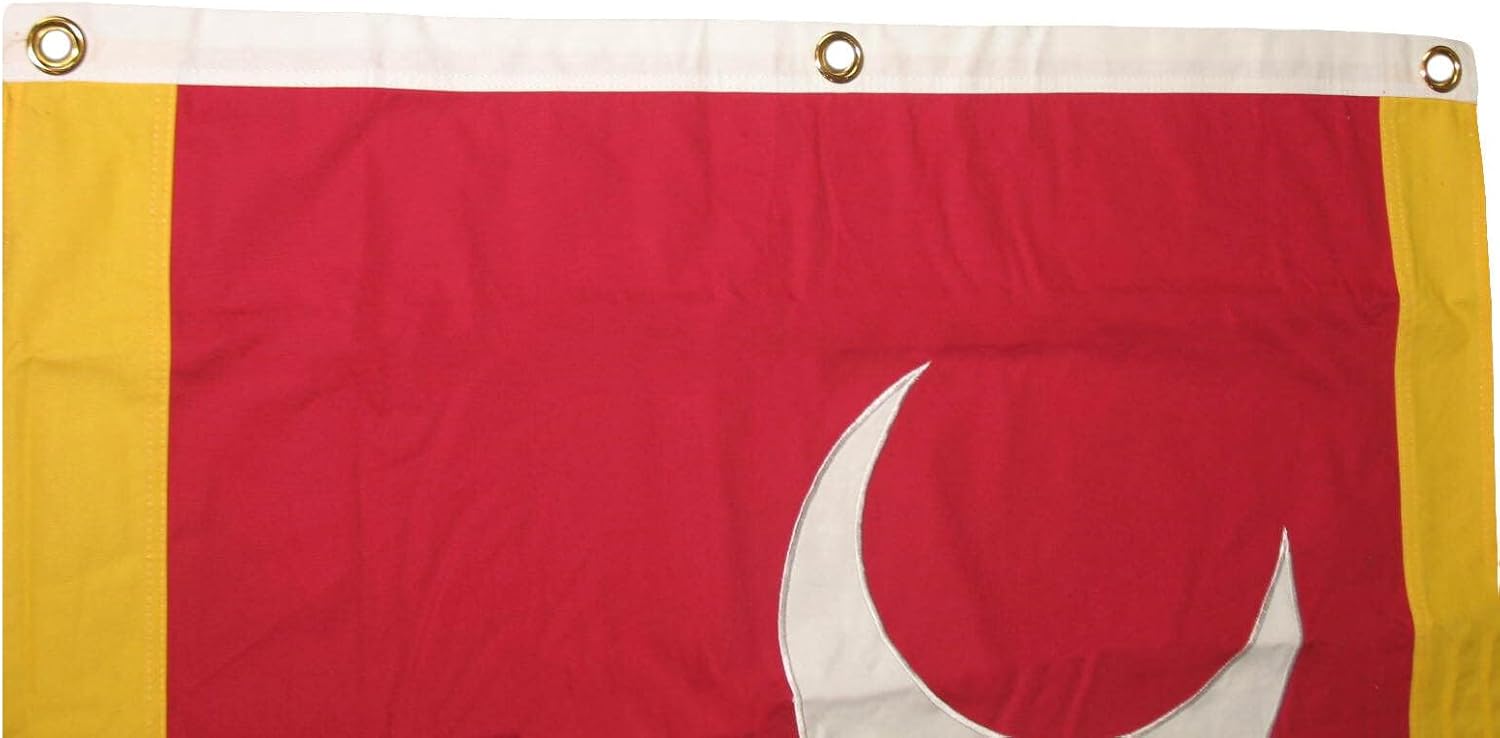 Bandera de Van Dorn bordada de alta calidad 3×5 100% algodón con ojales de 3 x 5 pies con 3 clips CIVIL