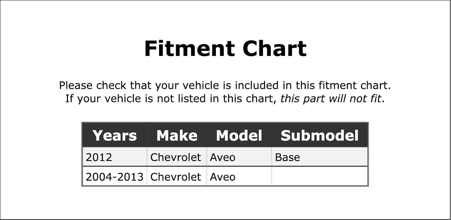 AC Expansion Valve Compatible With Chevrolet Aveo Base 2004 2005 2006 2007 2008 2009 2010 2011 2012 2013 PC-981149