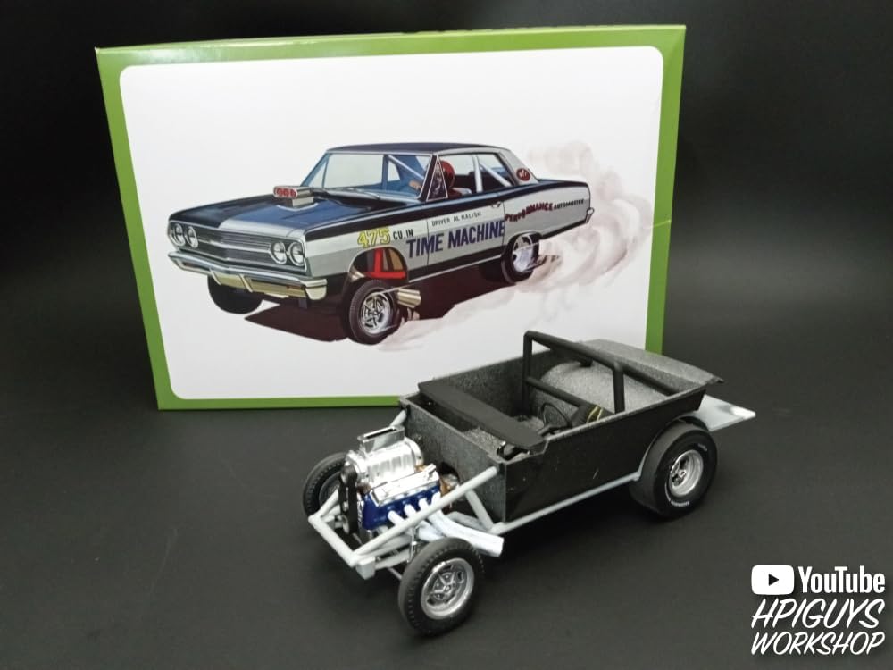 AMT 1965 Chevy Chevelle AWB Time Machine 125 Kit de modelo a escala