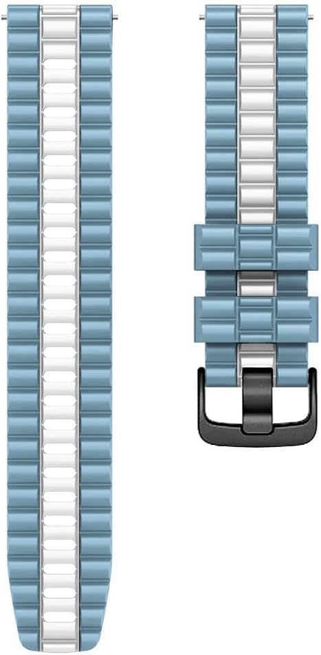 Bandas de 0.866 pulgadas para Garmin Vivoactive 4, banda de silicona suave para Fossil Gen 5 4, Amazfit GTR 3, Huawei Watch 3, Watch GT2, Pebble Time