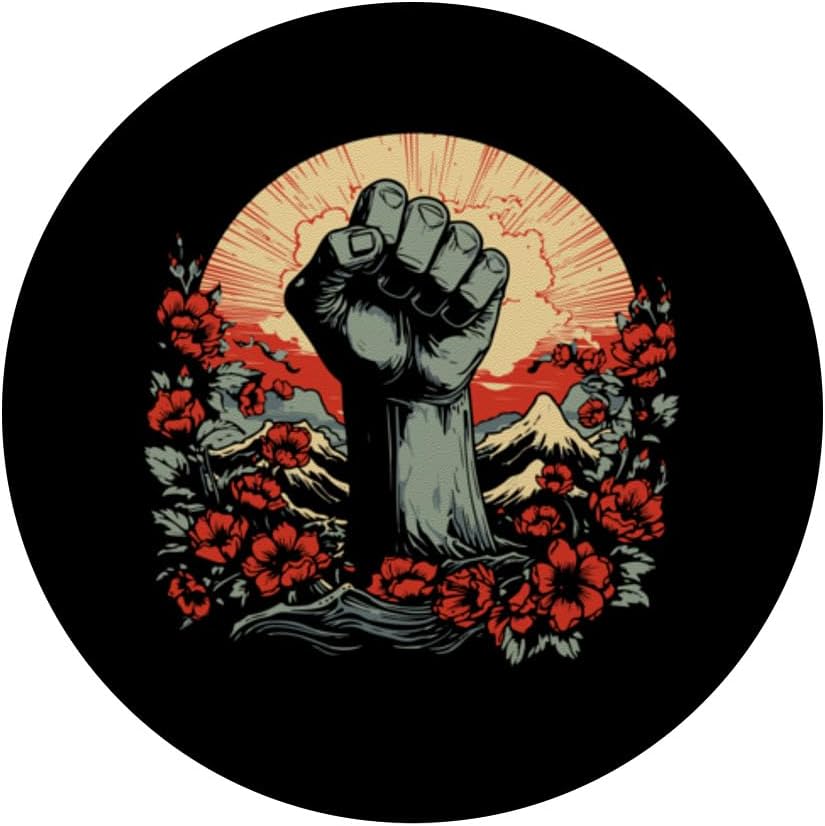 RESIST Fist Raised BLACK HISTORY African Pride Meme PopSockets Standard PopGrip