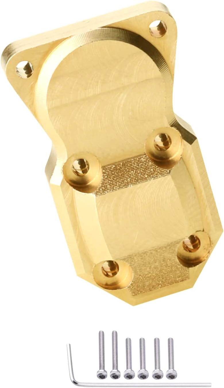 Hobbypark Nudillos de dirección, pesos de rueda de diferencia, cubierta delantera y trasera, extendida de 0.276 in, adaptadores de cubos hexagonales