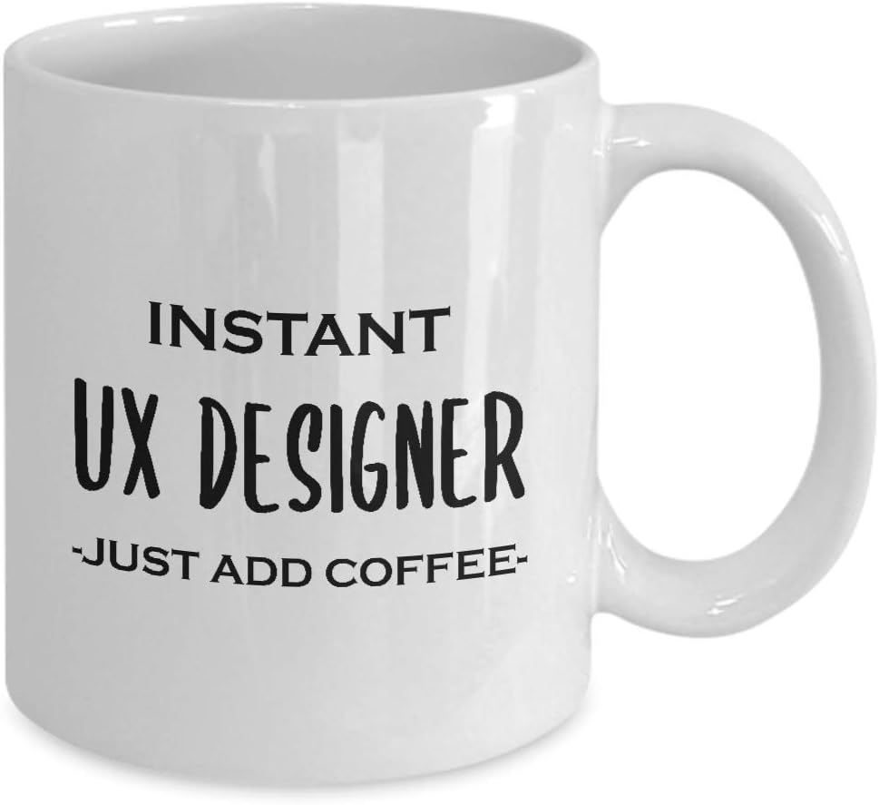 Gifts for UX Designer Coffee Mug Tea Cup – User Experience UI User Interface Design Artist Team Dept Graphic Digital Multimedia Creative Funny Cute