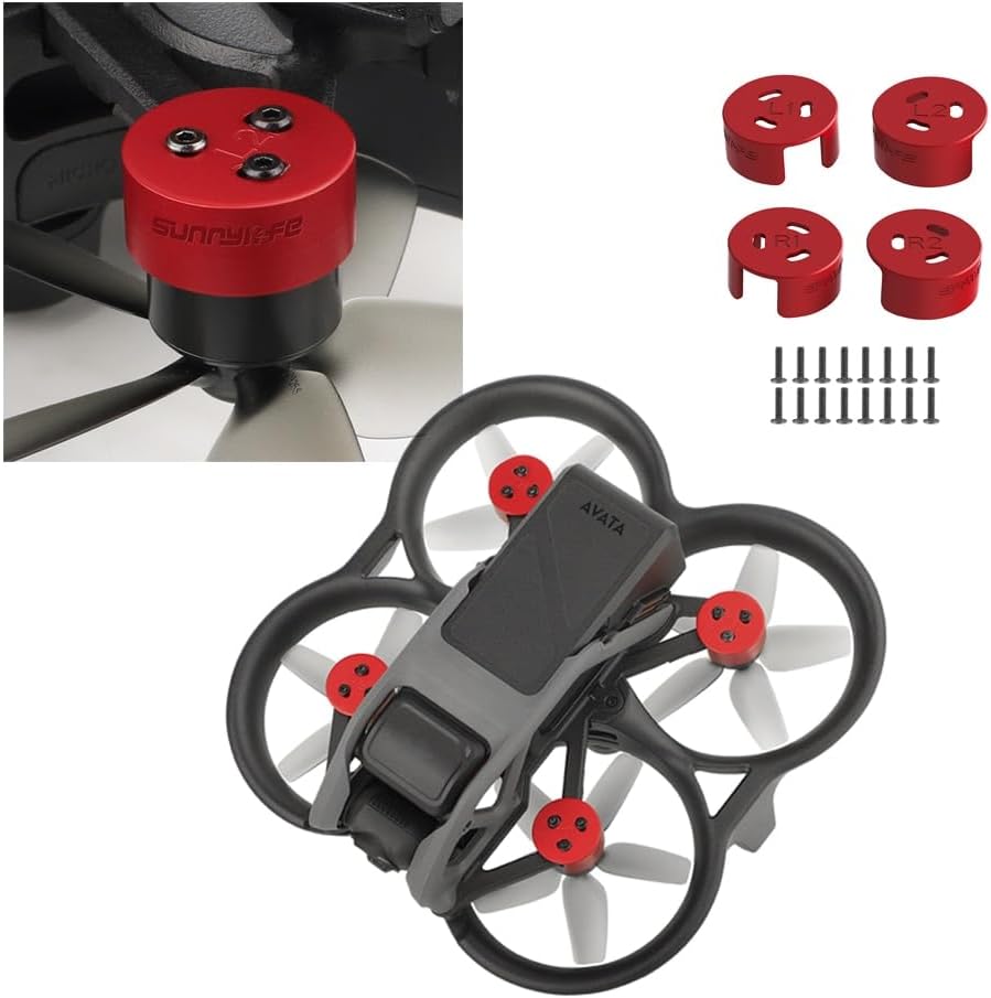XNasu Tapa de la cubierta del motor del drone para DJI Avata Anti-Bump Propellers cubierta de protección de aleación de aluminio Accesorios (color
