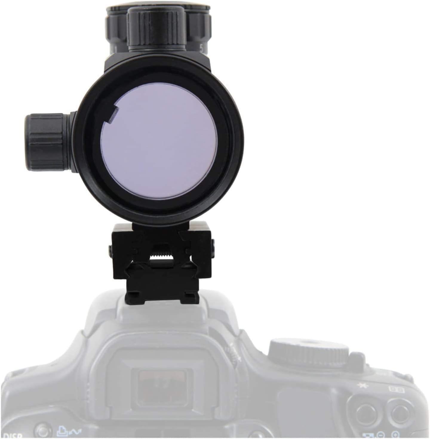 Astromania 1X40RD Reflex Red Green Dot Sight – Soporte de alcance iluminado para fijar a una conexión tipo flash de cámara DSLR