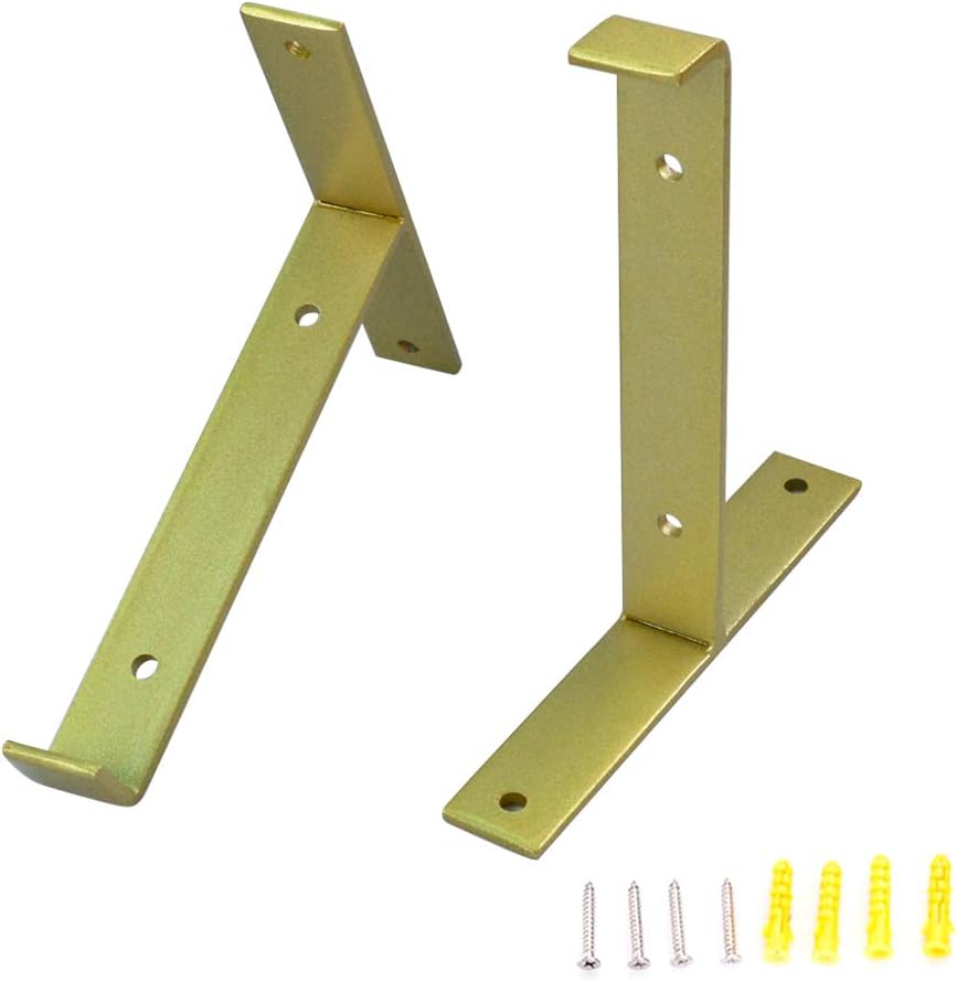 Soportes para estante de esquina de labio montados en la pared, soportes flotantes para estante de cocina, soportes para estante en ángulo recto en