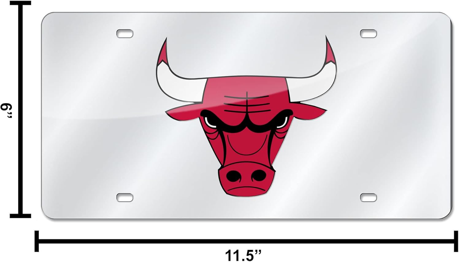 Rico Industries Placa de matrícula metálica con incrustaciones láser de la NBA
