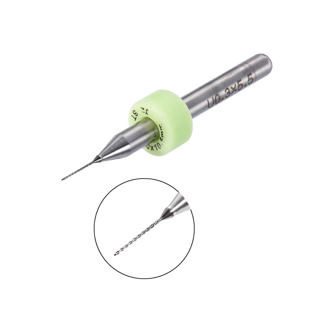 uxcell Brocas para PCB, 0.012 in, carburo de tungsteno, herramienta rotativa, joyería, grabado CNC, placa de circuito impreso, micro brocas de 18