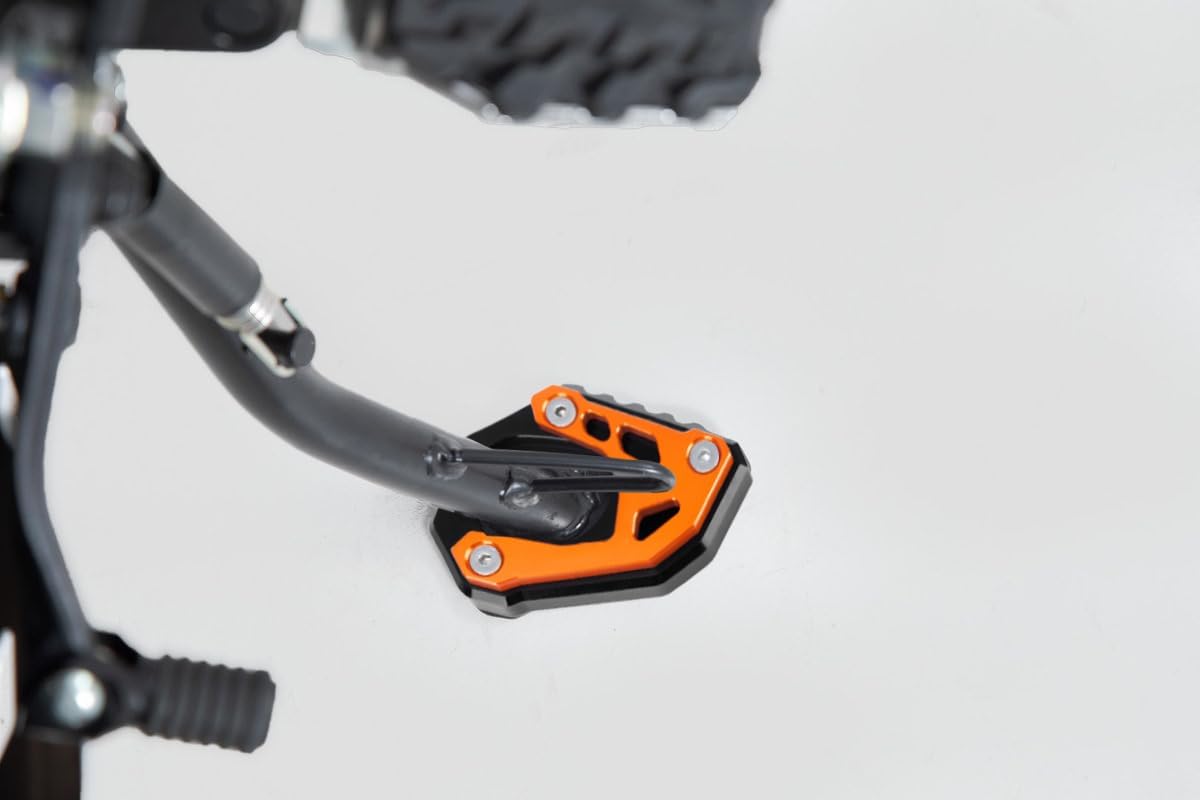 Placa de extensión para soporte lateral de motocicleta compatible con KTM 890 AdventureR 2020-2023  Soporte de almohadilla de pie 890 ADV 890ADV
