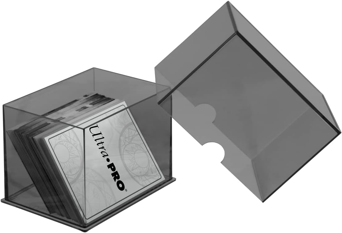 Ultra Pro Eclipse – Caja de 2 piezas gris ahumado, para juegos de Pokémon, MTG, béisbol, baloncesto, tarjetas de fútbol y otras tarjetas