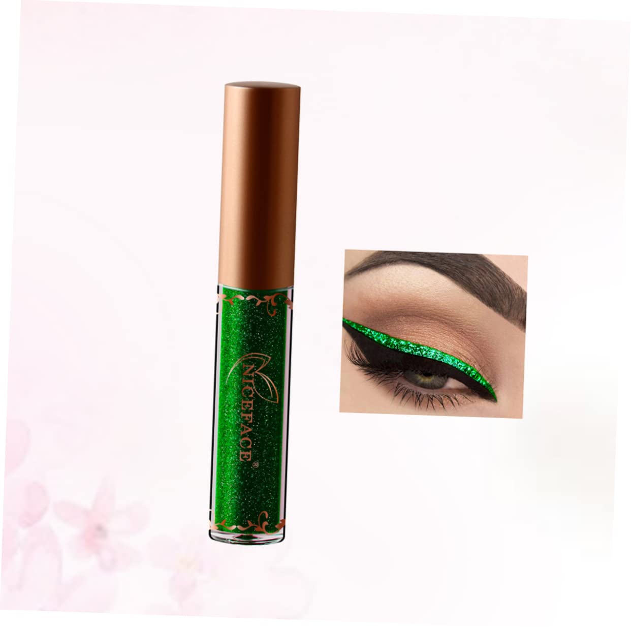 Delineador de ojos líquido metálico con purpurina, sombra de ojos líquida, delineador de ojos líquido, lápices de colores, sombra de ojos líquida