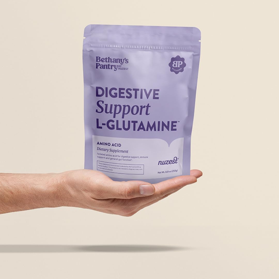 Nuzest Bethany’s Pantry – Polvo de L-glutamina de apoyo digestivo – Suplemento dietético de aminoácidos – Salud intestinal e inmunológica 8.8 oz (50