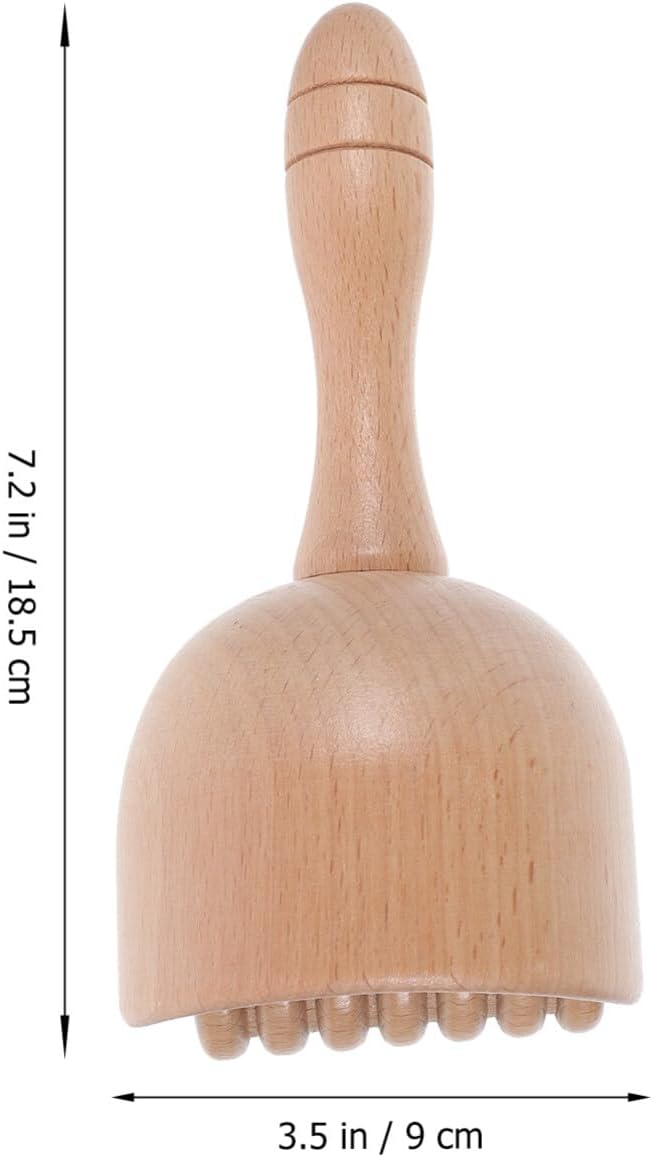 Lurrose Herramientas para esculpir el cuerpo de madera, palo de masaje de madera, herramienta de masaje de madera, masajeador de cuerpo de madera,