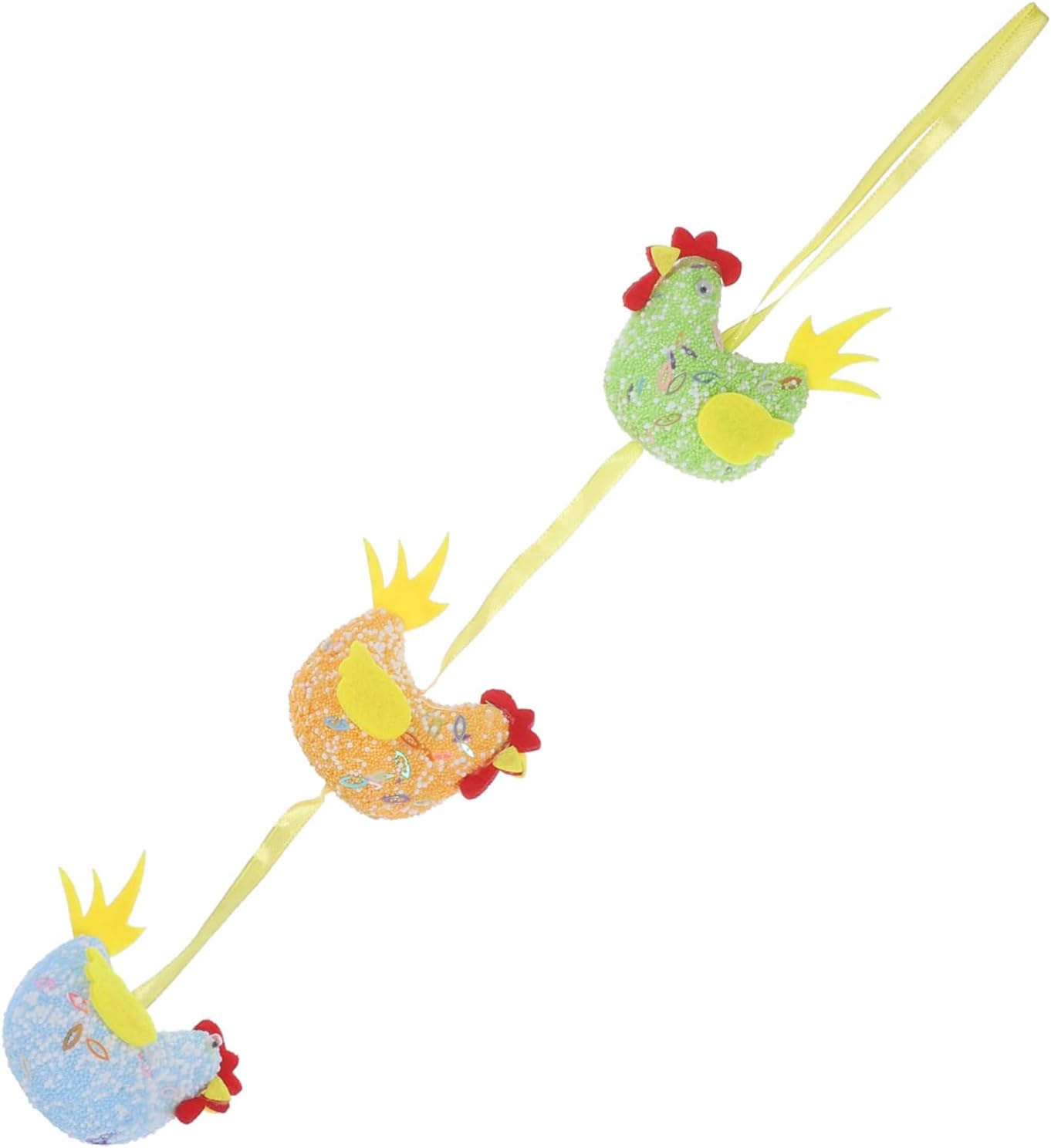 Garneck Cestas de conejo, decoración de conejo, decoración de conejo, decoración de Pascua, decoración de pollo, decoración colgante,