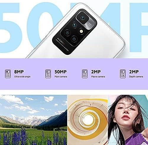 Xiaomi Redmi 10 2022 NFC 4G LTE (128 GB + 6 GB) LTE GSM Global desbloqueado 6.5 pulgadas 50MP Quad Cámara (no Verizon Sprint Boost Tmobile At&T