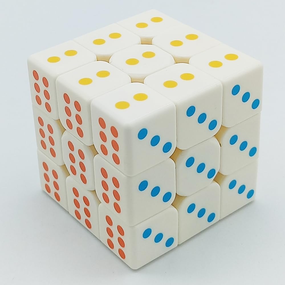 AMGRBCUBO Speed Cube 3×3 Dados Forma Cubo Mágico Puzzle IQ Juego Puzzles 2.205 in