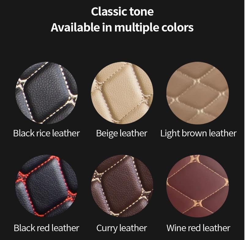 BACKFIVE Tapetes de ajuste personalizado para automóvil, forro de carga de cuero para sedán, SUV, camión, asiento trasero, cubierta de automóvil