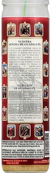 Vela Virgen de Guadalupe PAQUETE DE 12