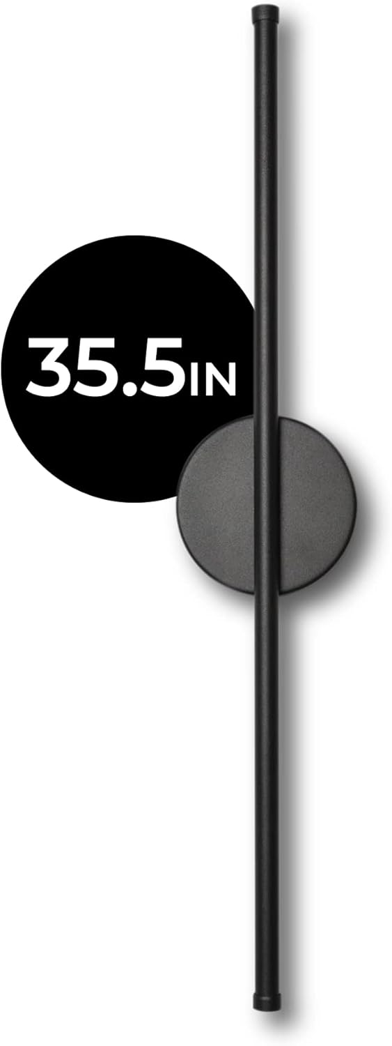 Moderno aplique de pared, elegante lámpara LED de montaje en pared para baño, dormitorio, sala de estar y oficina en casa, cableado duro con