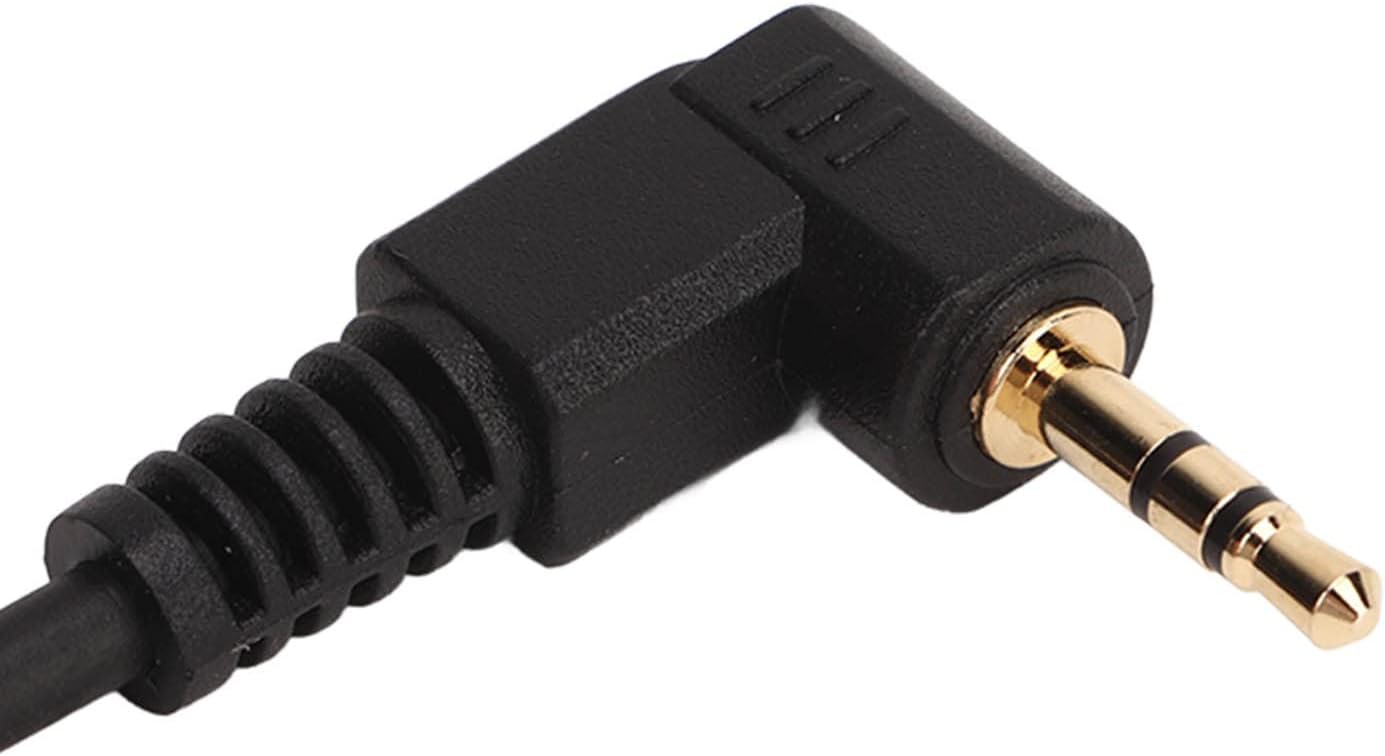 Cable de liberación de obturador de control remoto de cámara CB2 de 0.098 in, cable de sincronización de PC flash macho de 3.3 pies y 0.098 in,