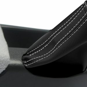 Funda de cuero de PVC para botas de freno de punto blanco hecha para Nissan Skyline R32 1989-1993 Funda de cuero de PVC para botas de freno de punto blanco hecha para Nissan Skyline R32 1989-1993