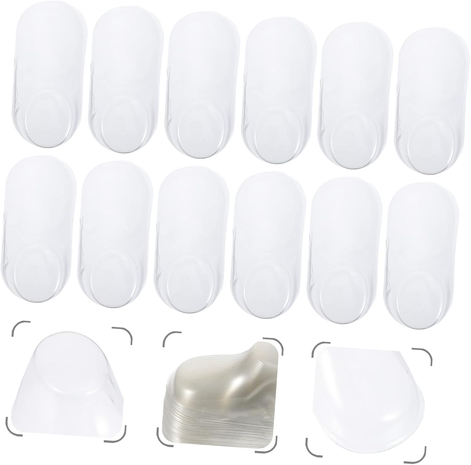 40 piezas de soporte transparente para zapatos de bebé, soporte de exhibición de zapatos para niños pequeños, calcetines para niños pequeños,