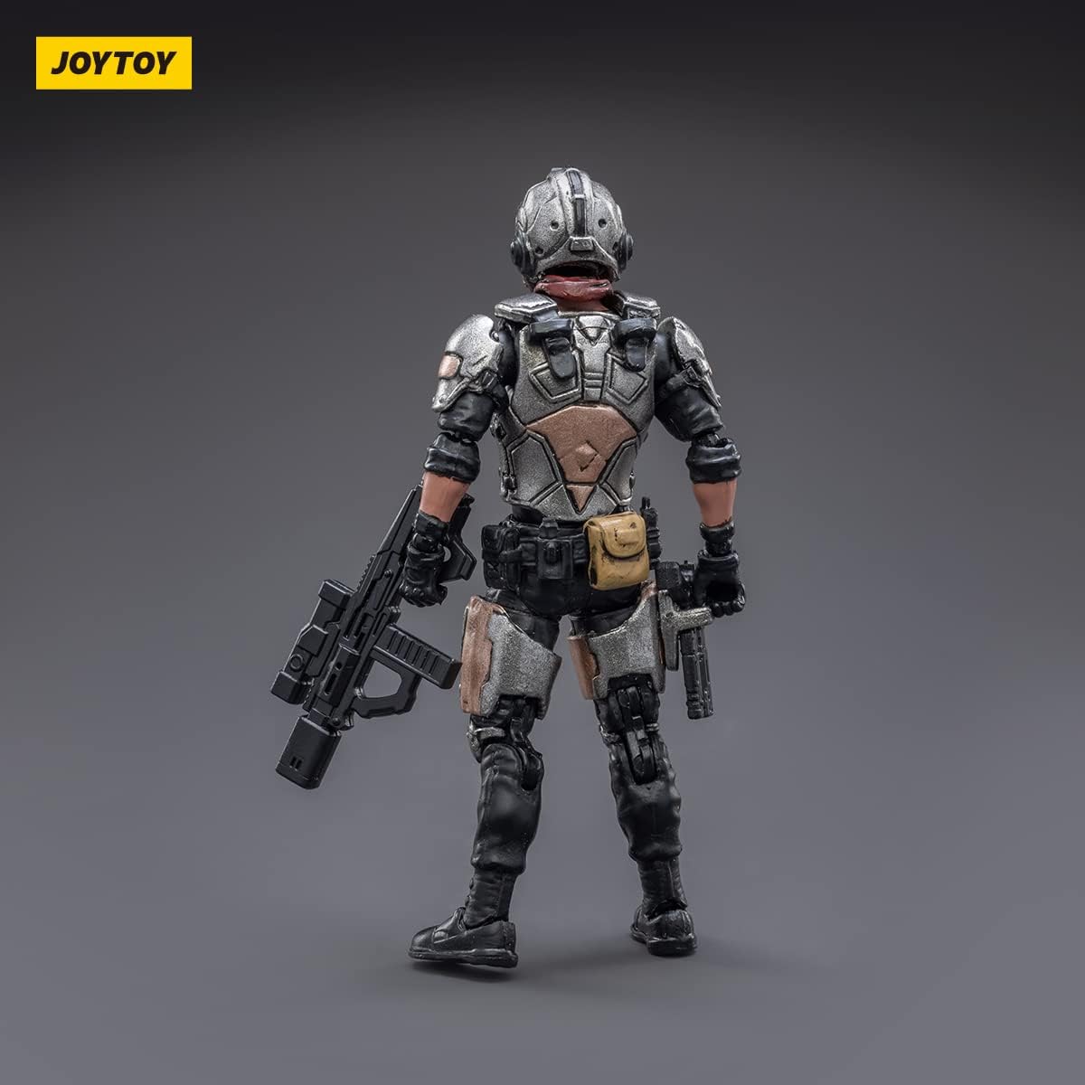 JOYTOY 125 Hueso de acero H09 Mecha y figura de acción Colección piloto Modelo militar Fuente oscura (Silver Guardian)