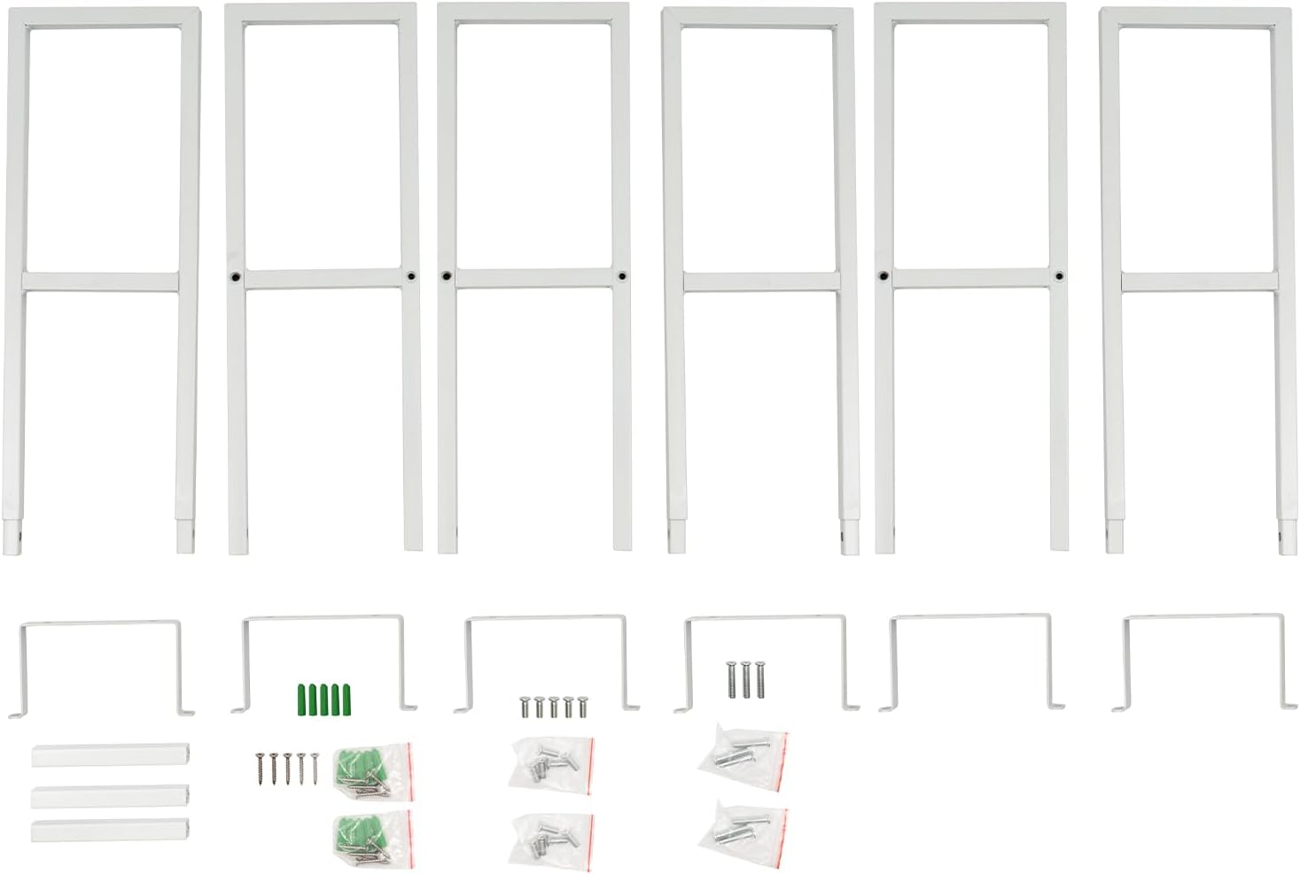 Gdrasuya10 Estante de almacenamiento de medios de metal para montaje en pared, organizador de CDDVD, 34.2 x 6.2 x 3 pulgadas (blanco)