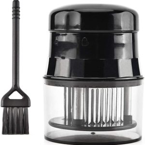 Ablandador de carne, ablandador de hoja de aguja ultra afilada de acero inoxidable 56 para ablandar bistec, carne de res con cepillo de limpieza, Ablandador de carne, ablandador de hoja de aguja ultra afilada de acero inoxidable 56 para ablandar bistec, carne de res con cepillo de limpieza,