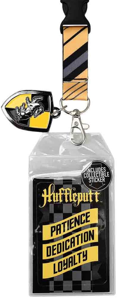Bioworld Harry Potter Hufflepuff – Juego combinado de mochila para laptop de 16 pulgadas y cordón, Multi colorido, Personalizado
