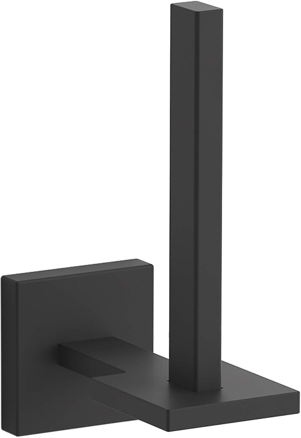 Kohler K-23289-BL – Soporte cuadrado para papel higiénico, color negro mate