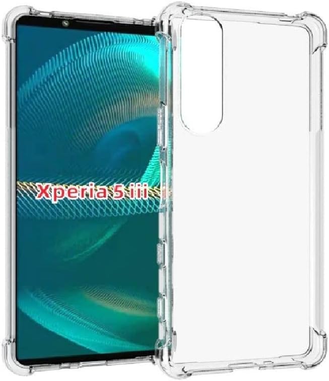 Caso para Sony Xperia 5 III caso claro TPU cuatro esquinas cubierta protectora transparente suave funda