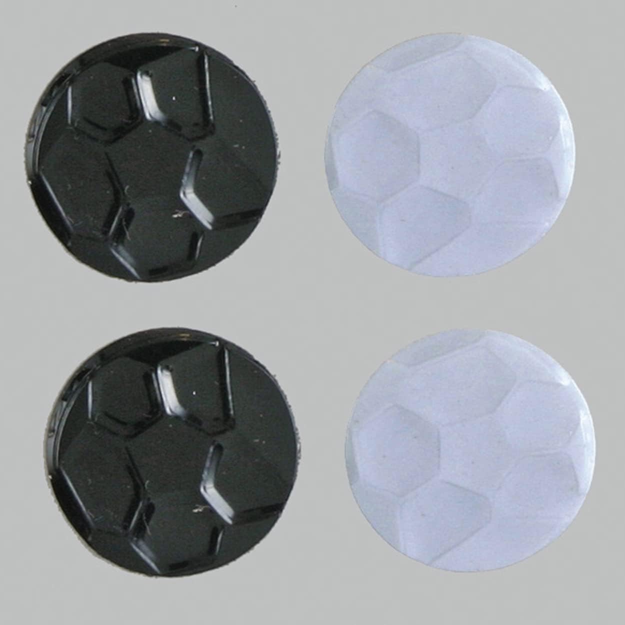 Balón de fútbol de confeti negro, blanco – paquete al por menor #9247 QS0