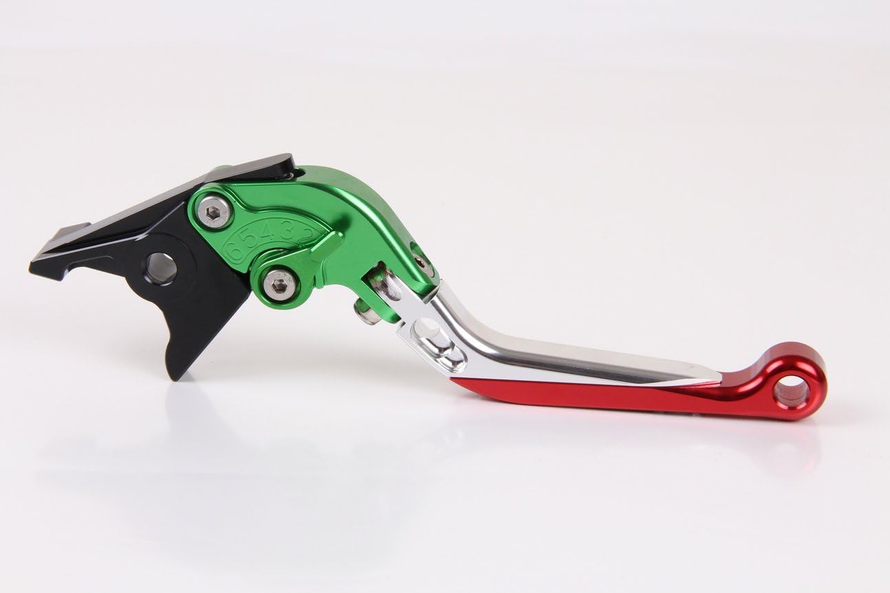 motor-mh Palancas Embrague Freno para Ducati 821 Monster 2014-2017 (Verde Rojo)