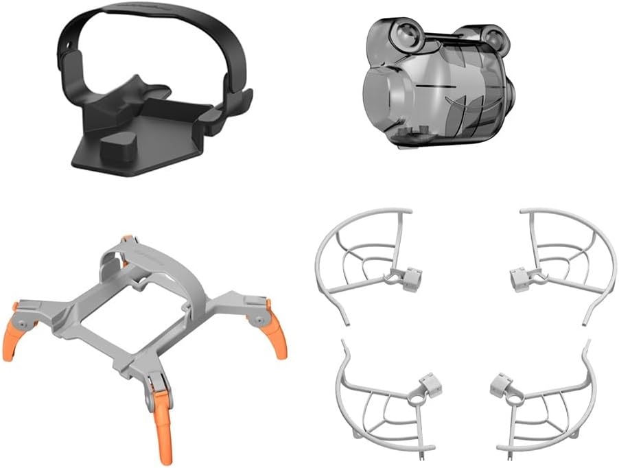 XNasu Protector de hélice para tren de aterrizaje para dron, estabilizador de hélice, cubierta de lente, protector de alas para DJI Mini 3 Pro Drone