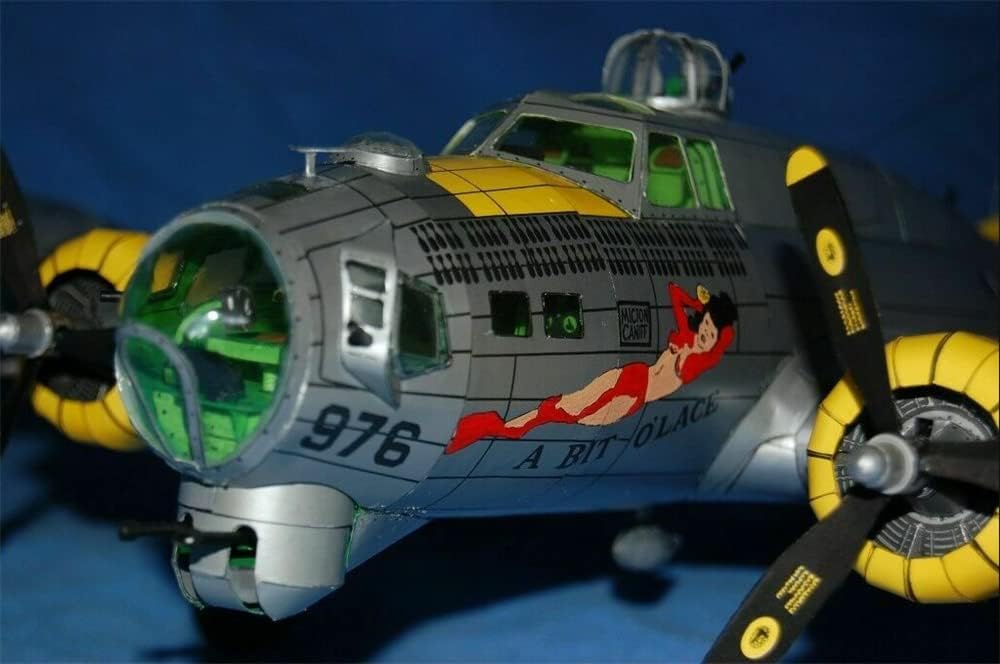 ONEJIA 147 Paper B-17 Flying Fortress Heavy Bomber Model Simulation Fighter Aviation Military Science Exhibition Model (kit sin ensamblar)