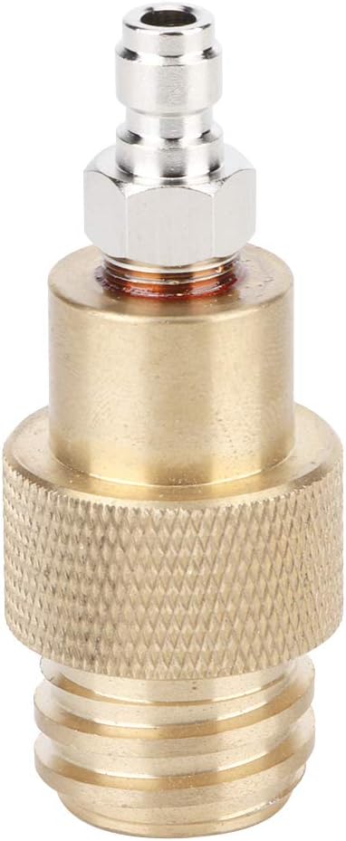 AYNEFY Adaptador de agua, TR21-4 Adaptador de latón de rosca macho Convertidor de botella de gas de agua Adaptador de cilindro de CO2 Piezas de