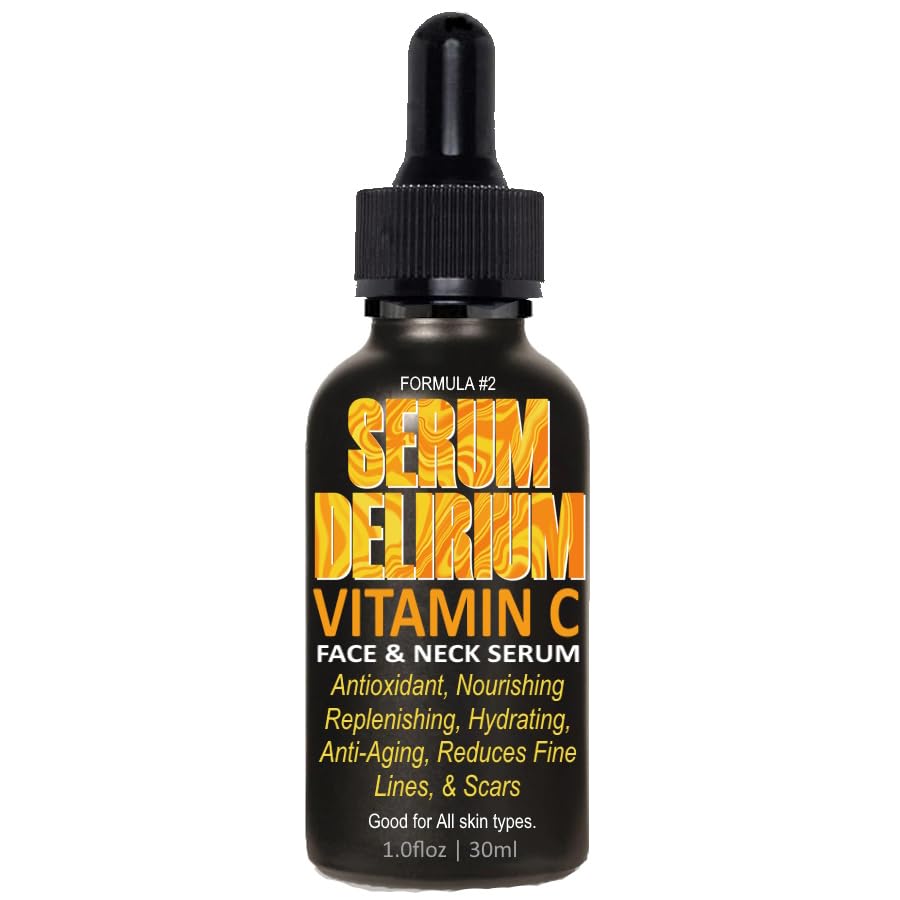 VITAMIN C 10% Sérum para el cuidado de la piel facial y cuello Fórmula #2 Suero antienvejecimiento y antioxidante. Bueno para todo tipo de piel.