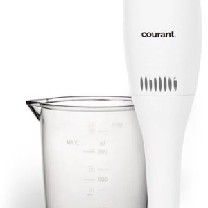 Courant CHB-2001CW Batidora de mano eléctrica de 2 velocidades con taza medidora de 30 onzas, color blanco Courant CHB-2001CW Batidora de mano eléctrica de 2 velocidades con taza medidora de 30 onzas, color blanco