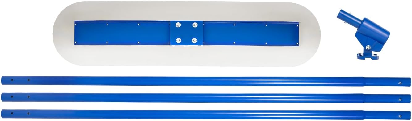 Bull Float – Flotador de hormigón de 48 x 8 pulgadas, herramienta de flotador de hormigón de acero inoxidable con 3 herramientas de cemento de mango