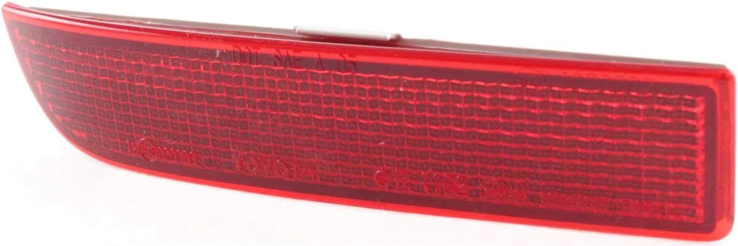 Evan Fischer Reflector de parachoques compatible con Toyota RAV4 2016-2012, se adapta a 2008-2014 Scion xD parte trasera del lado del conductor CAPA