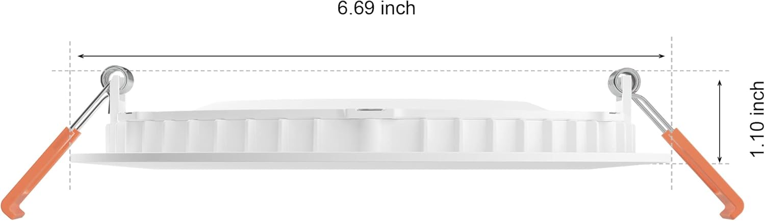 Philips Hue Downlight delgado de 6 pulgadas, luz inteligente LED blanca y de color (compatible con Bluetooth), control de voz con Alexa, Apple