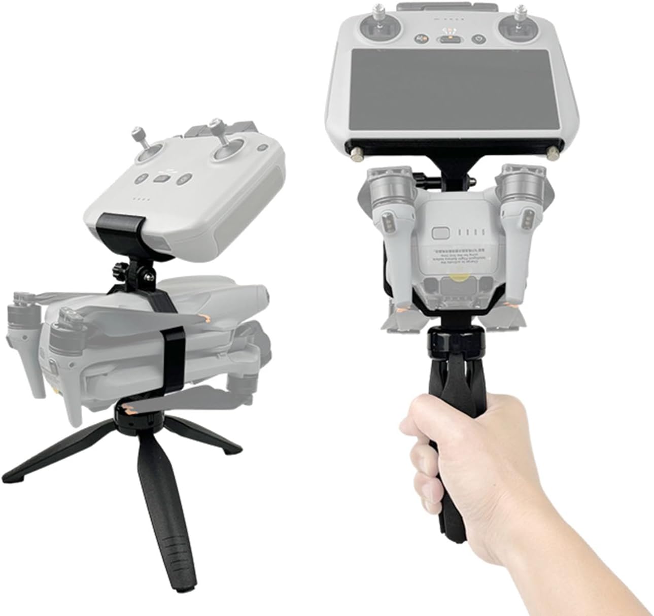 Soporte estabilizador de mano para dron, kit de soporte modificado, adaptador de agarre de cámara, montaje de trípode de tornillo 14 para DJI RC 2